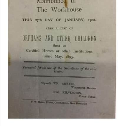 Workhouse documents.