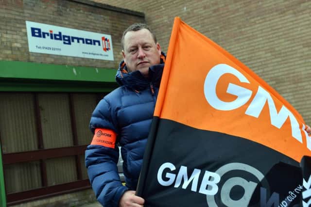Bridgman IBC Ltd strike action over pay. Mark Wilson GMB