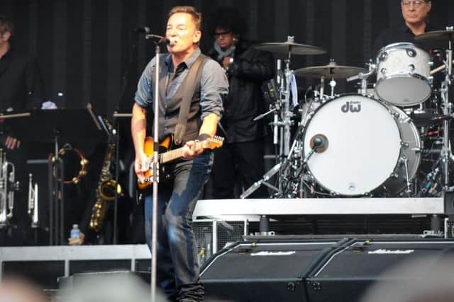Bruce Springsteen defies the rain
