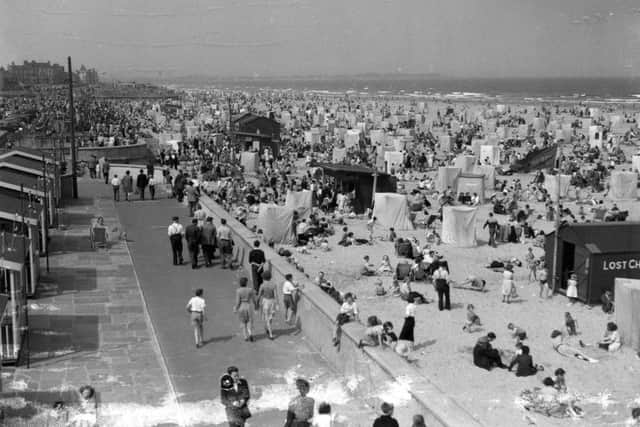 Remember these days when space was at a premium on Seaton beach?