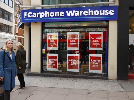 Dixons Carphone said that it will shut 92 Carphone Warehouse standalone stores this year as it grapples with changing consumer habits. Picture: PA.