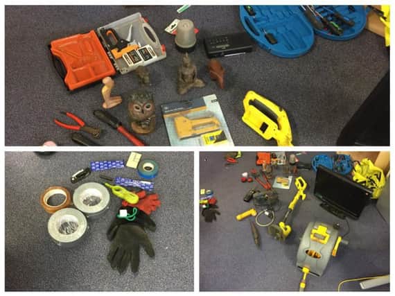 Some of the recovered stolen property.