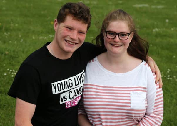 Brother and sister Daniel Cooper and Tiffany-Rose. Daniel is going to do a skydive to raise money for CLIC Sargent that helped his family when Tiffany-Rose had leukaemia. Picture by Tom Banks