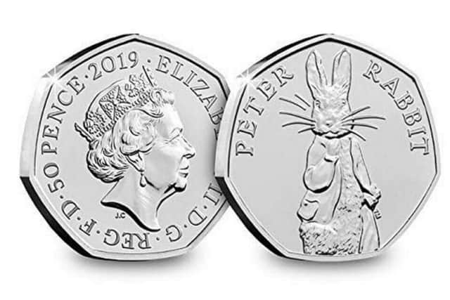 The Royal Mint has this week released a special edition 2019 Peter Rabbit 50p coin (Photo: Royal Mint)
